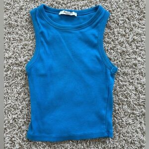 Alcott Women’s XS Cropped Blue Tank Top